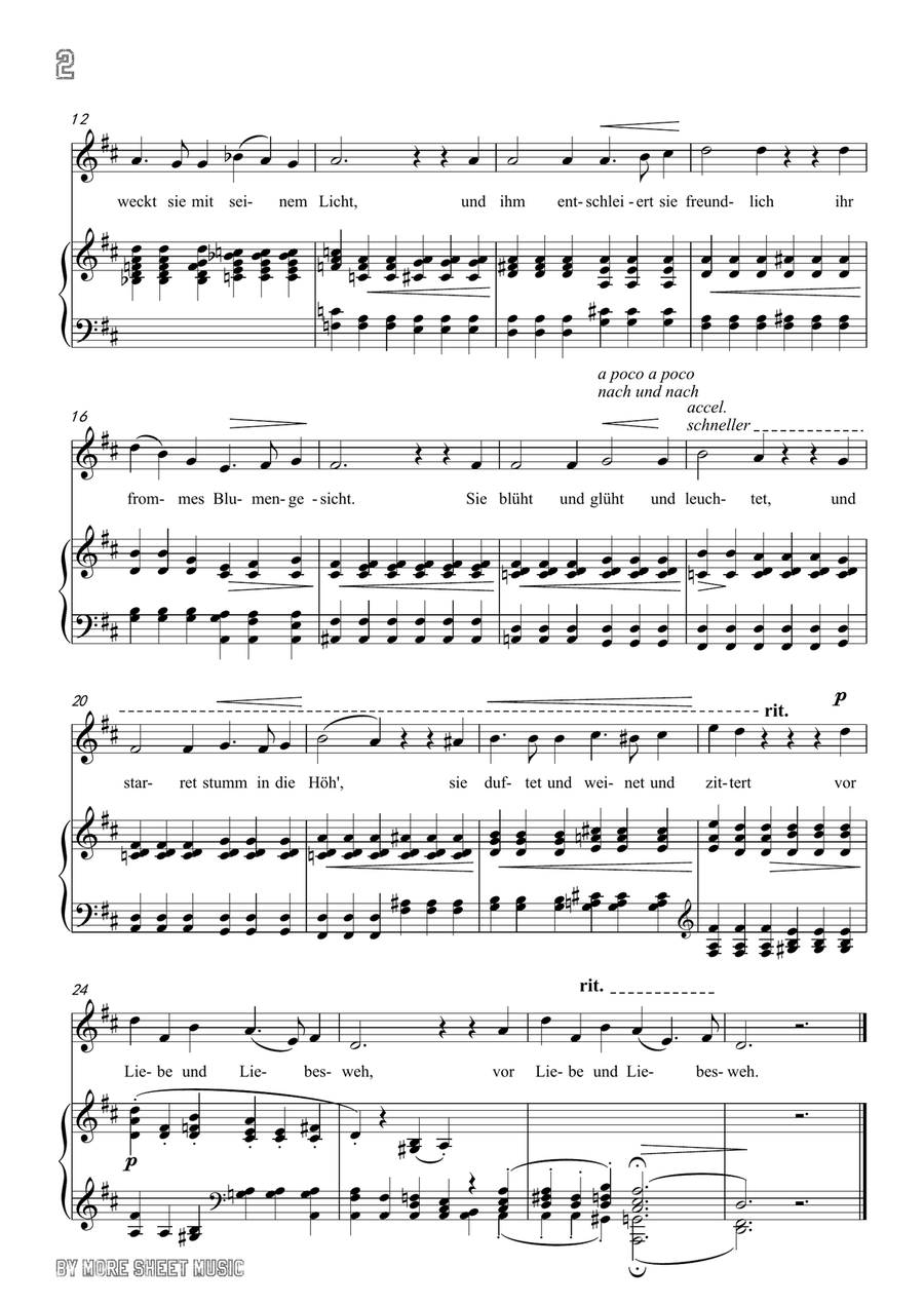 Schumann-Die Lotosblume in D Major,for Voice and Piano Schumann-Die Lotosblume in D Major,for Voice and Piano Piano, Vocal scores gallery preview page 4