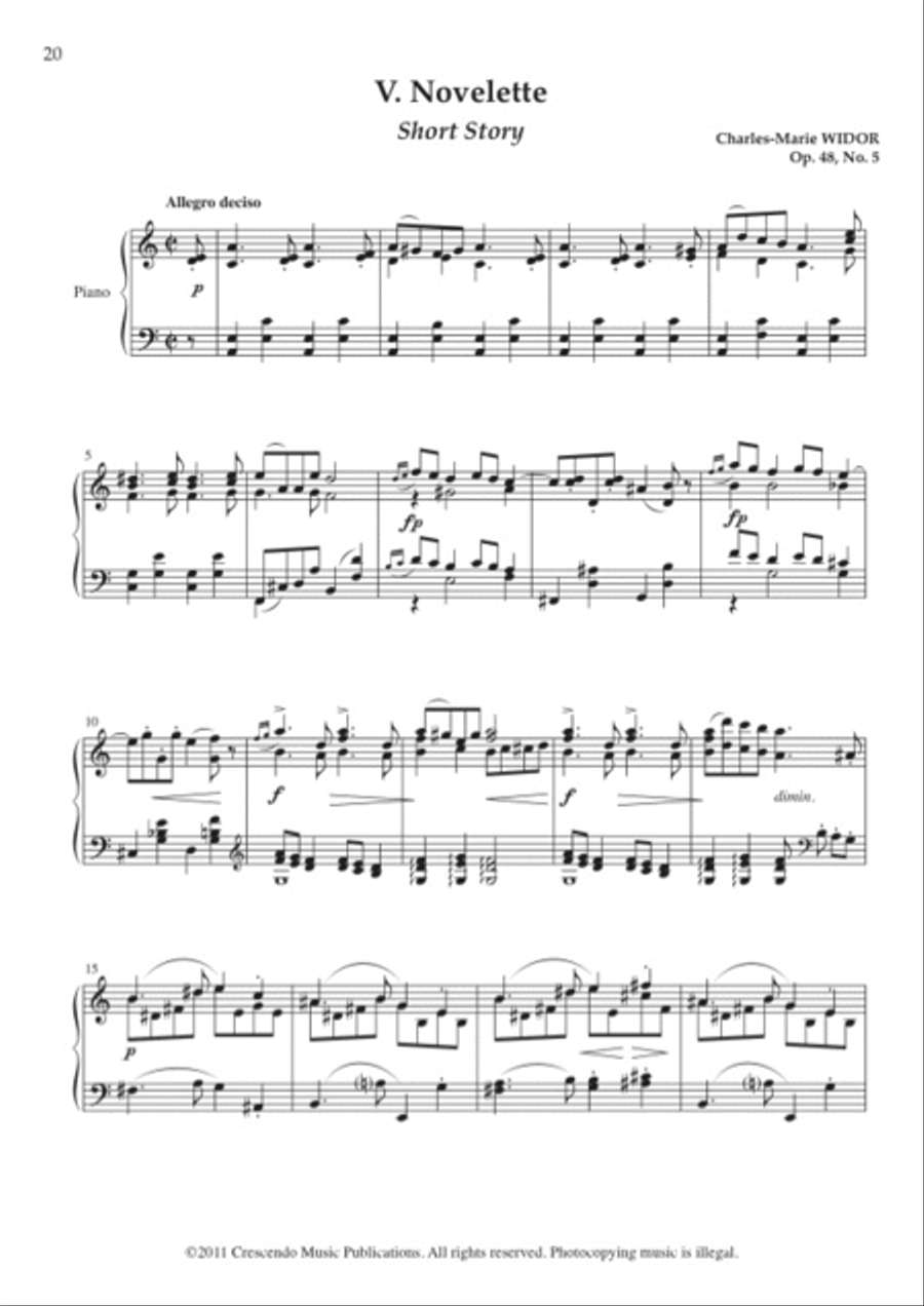 Pages intimes, Op. 48 Piano Solo scores gallery preview page 6