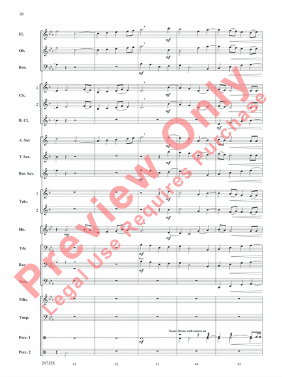 Four Waves Four Waves Concert Band scores gallery preview page 11