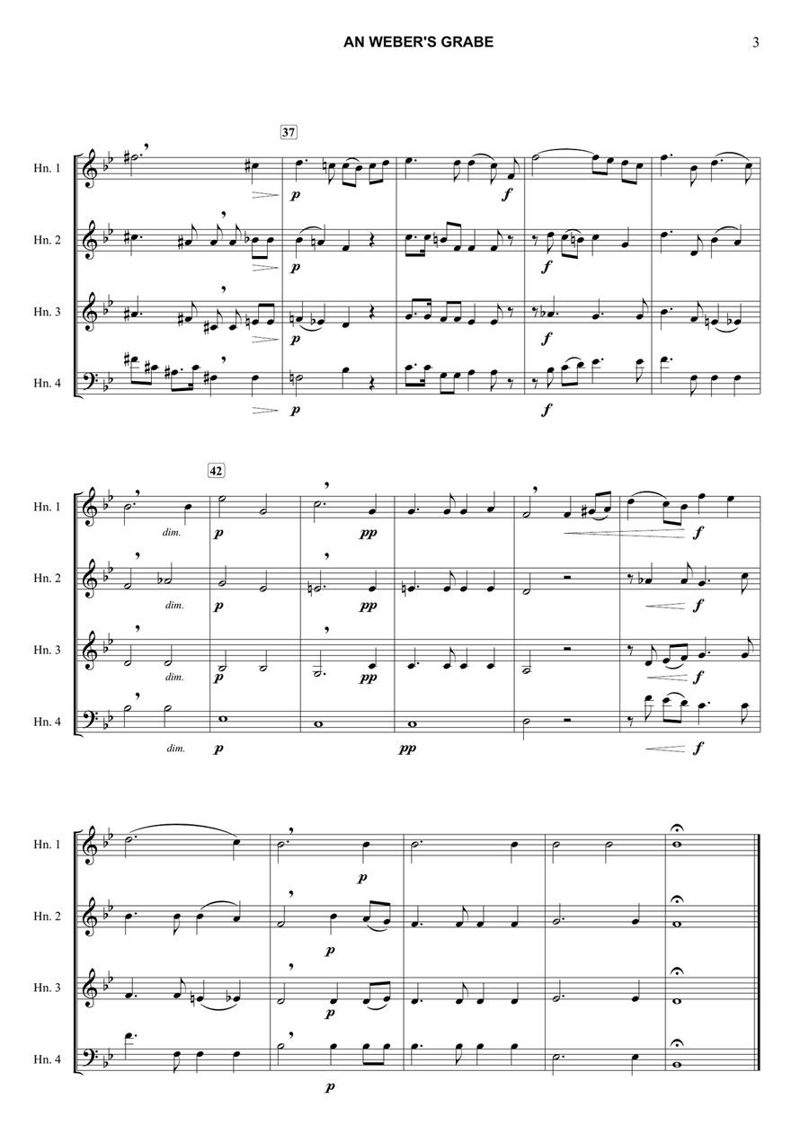 An Weber’s Grabe An Weber’s Grabe Brass Quartet scores gallery preview page 4