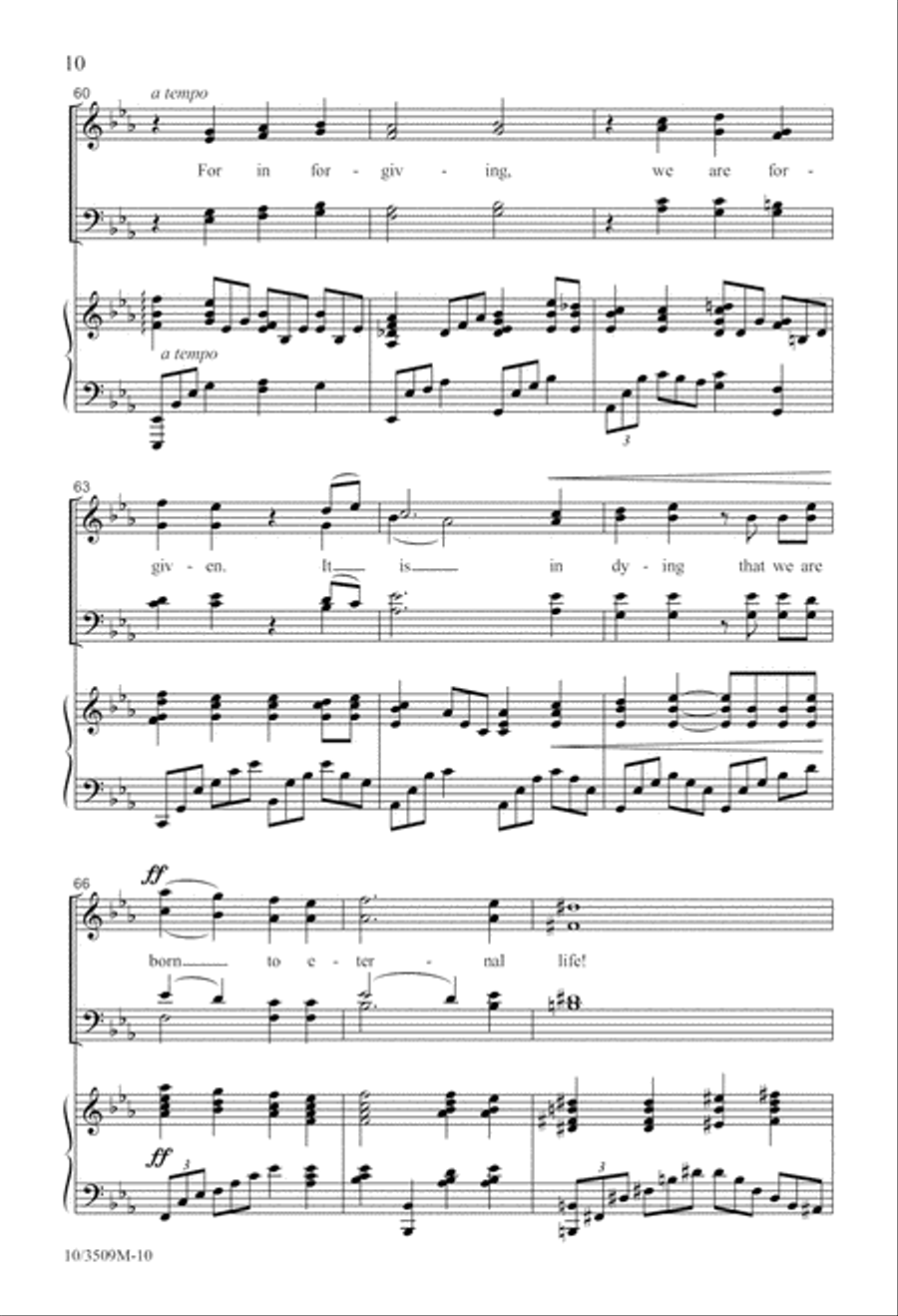 Make Me An Instrument of Thy Peace 4-Part scores gallery preview page 11