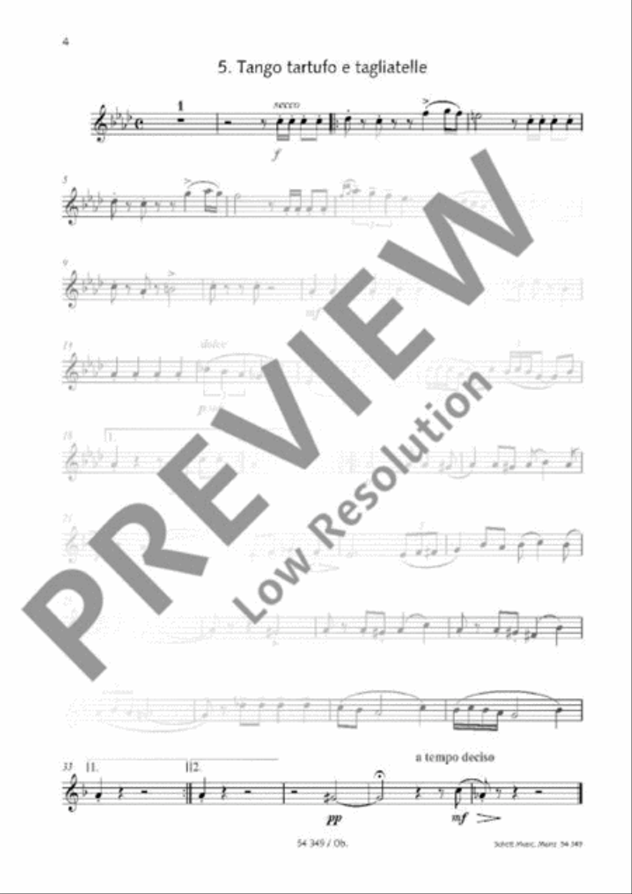 Happy Birthday Woodwind Quintet scores gallery preview page 17
