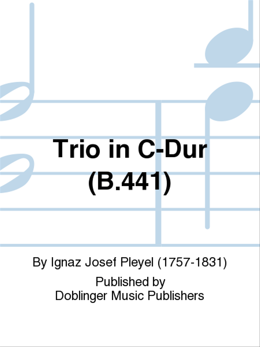 Trio in C-Dur (B.441) Piano Trio scores gallery preview page 1