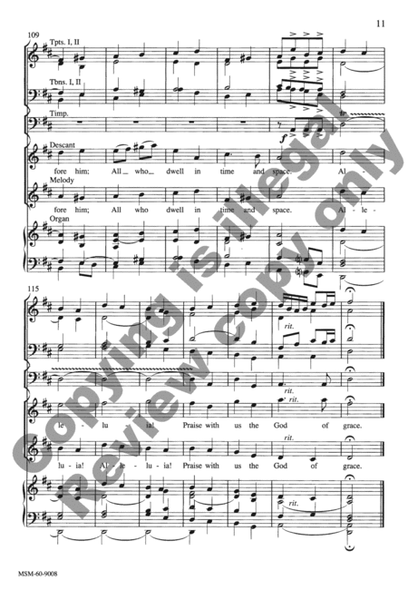 Praise, My Soul, the King of Heaven (Choral Score)