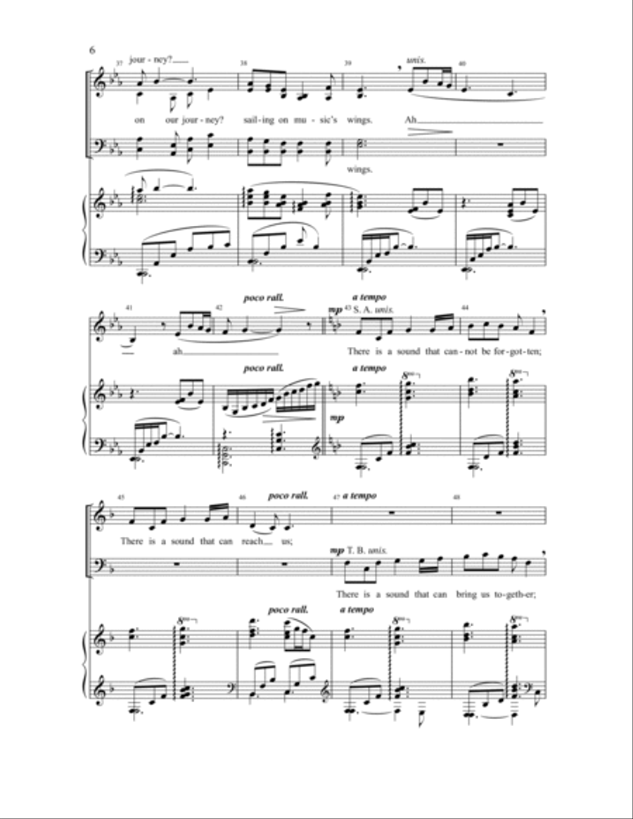 On Music's Wings On Music's Wings 4-Part scores gallery preview page 4