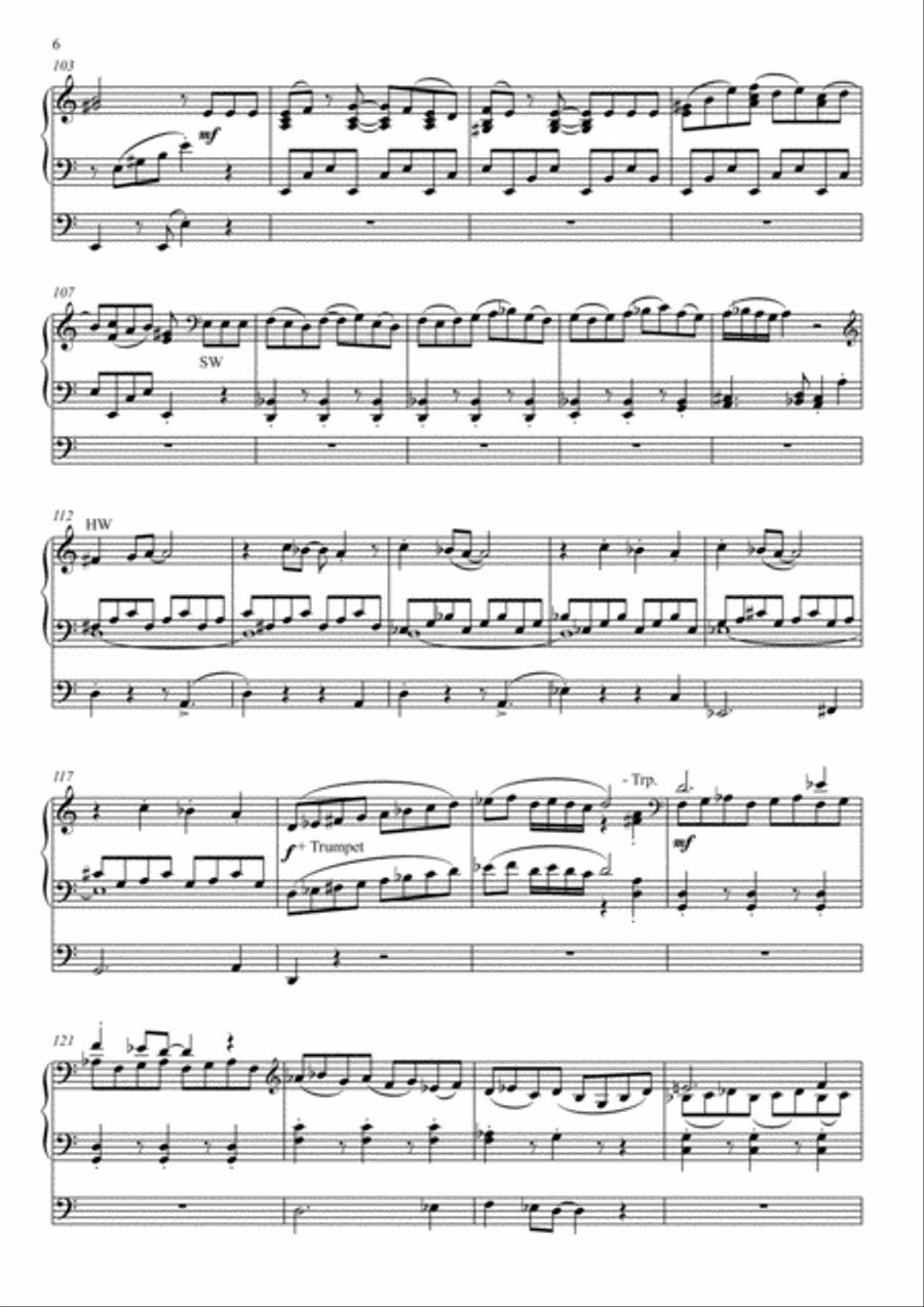 Rapsodia alla latina for organ Organ Solo scores gallery preview page 6