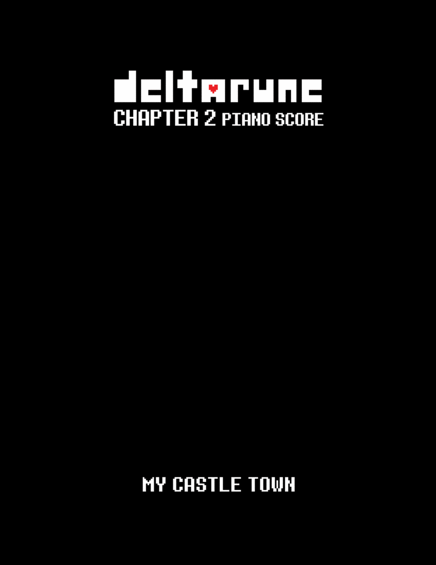 My Castle Town (DELTARUNE Chapter 2 - Piano Sheet Music) Easy Piano scores gallery preview page 1
