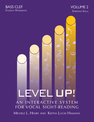 Book cover for Level Up - Vol. 2: Bass Clef (Student Workbook)