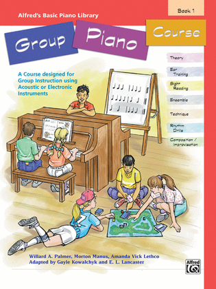 Book cover for Alfred's Basic Group Piano Course, Book 1