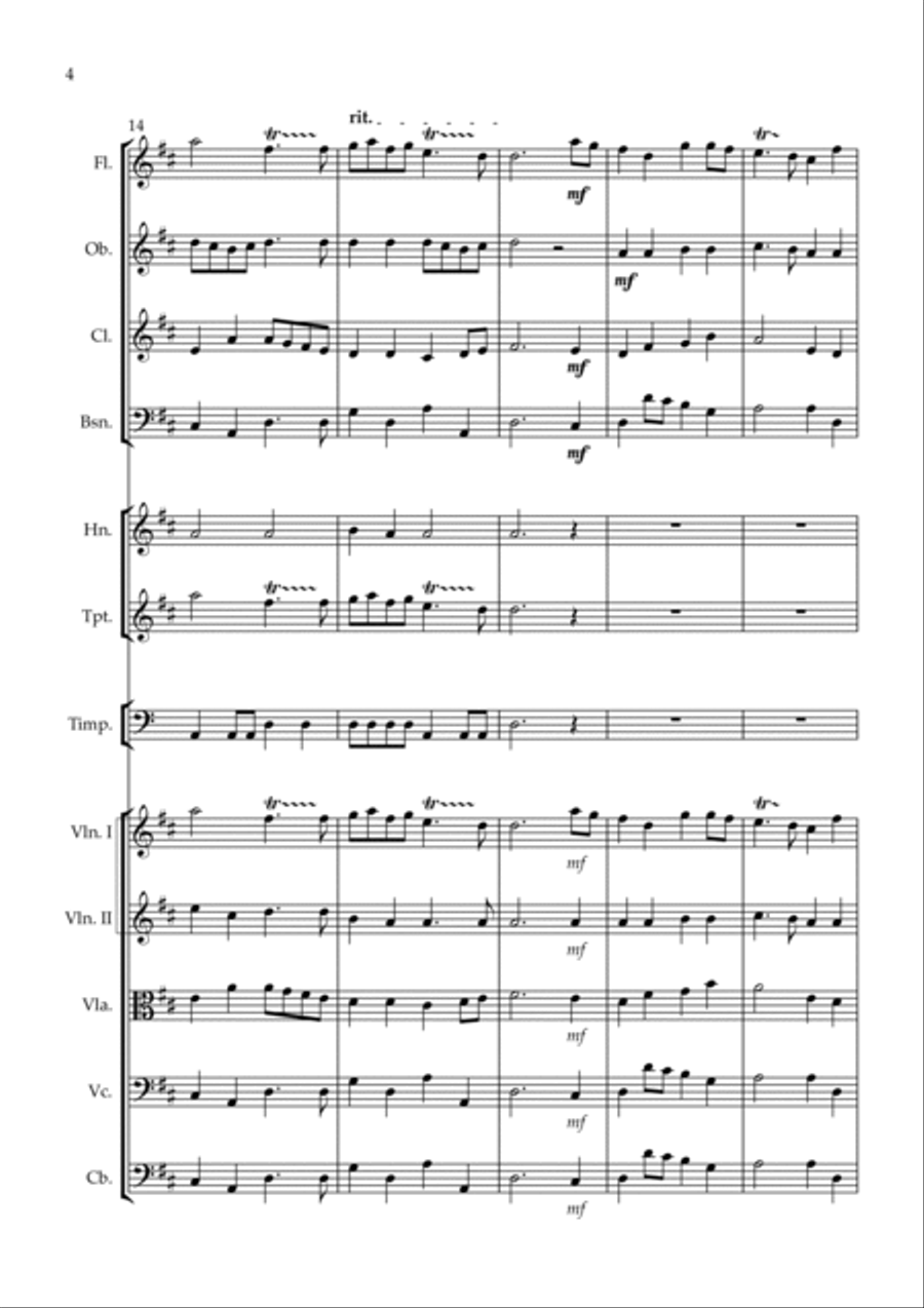 Eurovisionshymne - Eurovisionsfanfare Full Orchestra scores gallery preview page 4