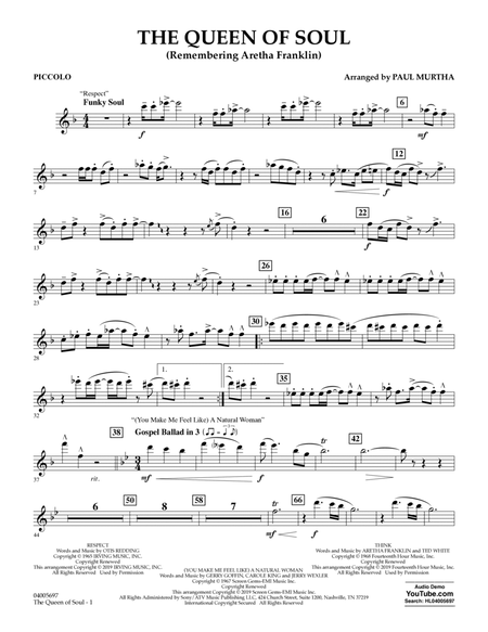 The Queen Of Soul (arr. Paul Murtha)- Conductor Score (Full Score) - Piccolo