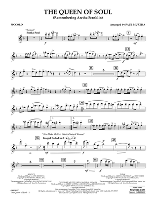 The Queen Of Soul (arr. Paul Murtha)- Conductor Score (Full Score) - Piccolo