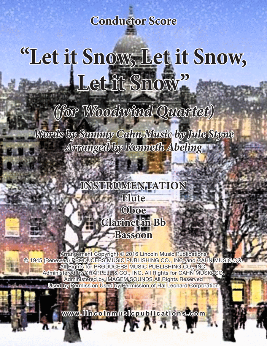 Let It Snow! Let It Snow! Let It Snow! Woodwind Quartet scores gallery preview page 1