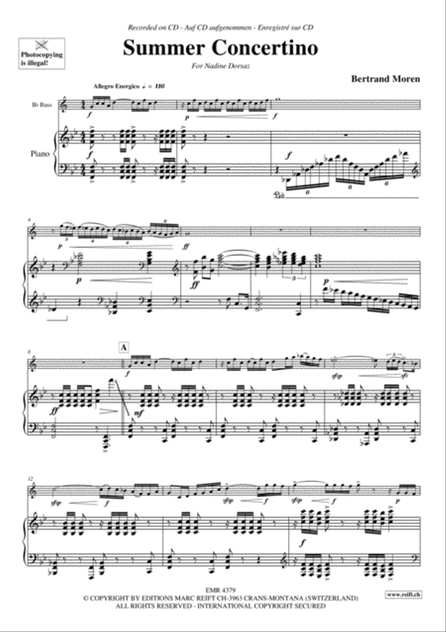 Summer Concertino Voice Solo scores gallery preview page 4