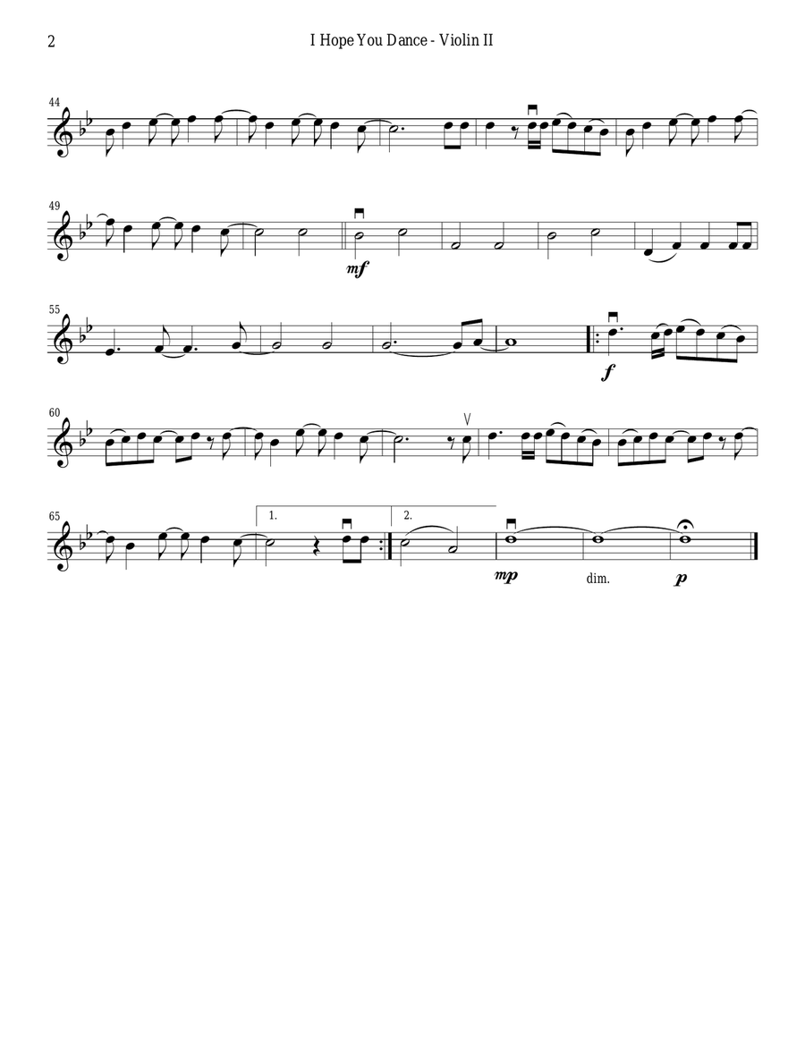 I Hope You Dance I Hope You Dance String Quartet scores gallery preview page 4