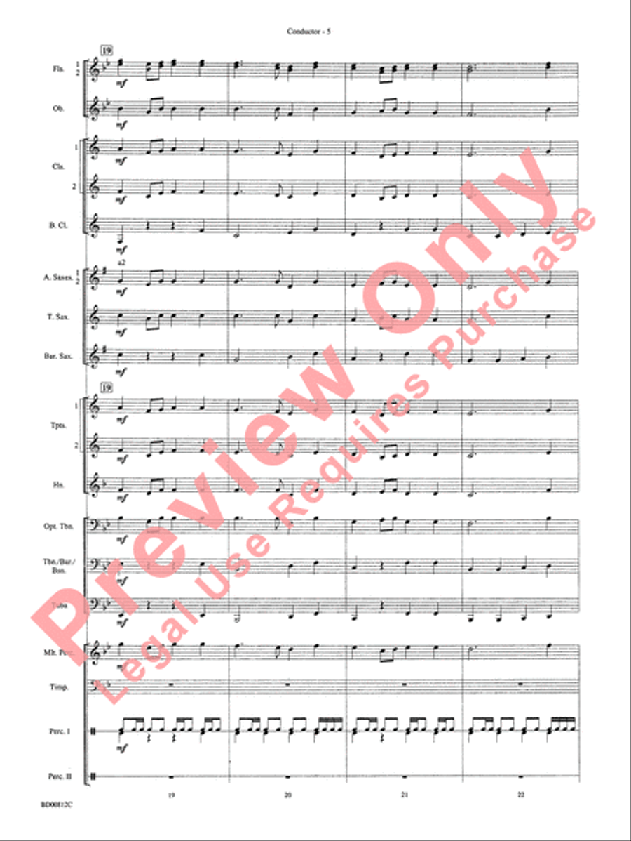 Portsmouth Overture Portsmouth Overture Concert Band scores gallery preview page 7