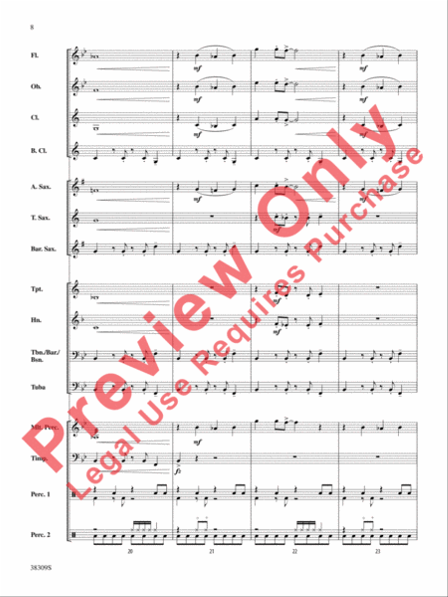 Dune Buggy Concert Band scores gallery preview page 8
