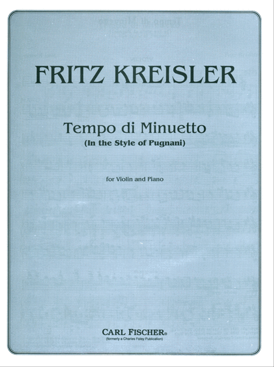 Tempo di Minuetto Violin Solo scores gallery preview page 1