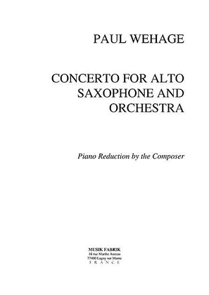 Concerto pour Saxophone et Orch.