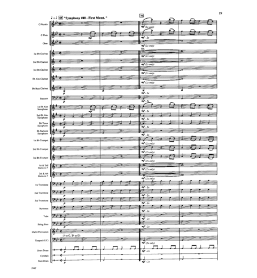 The Magic of Mozart Concert Band scores gallery preview page 19