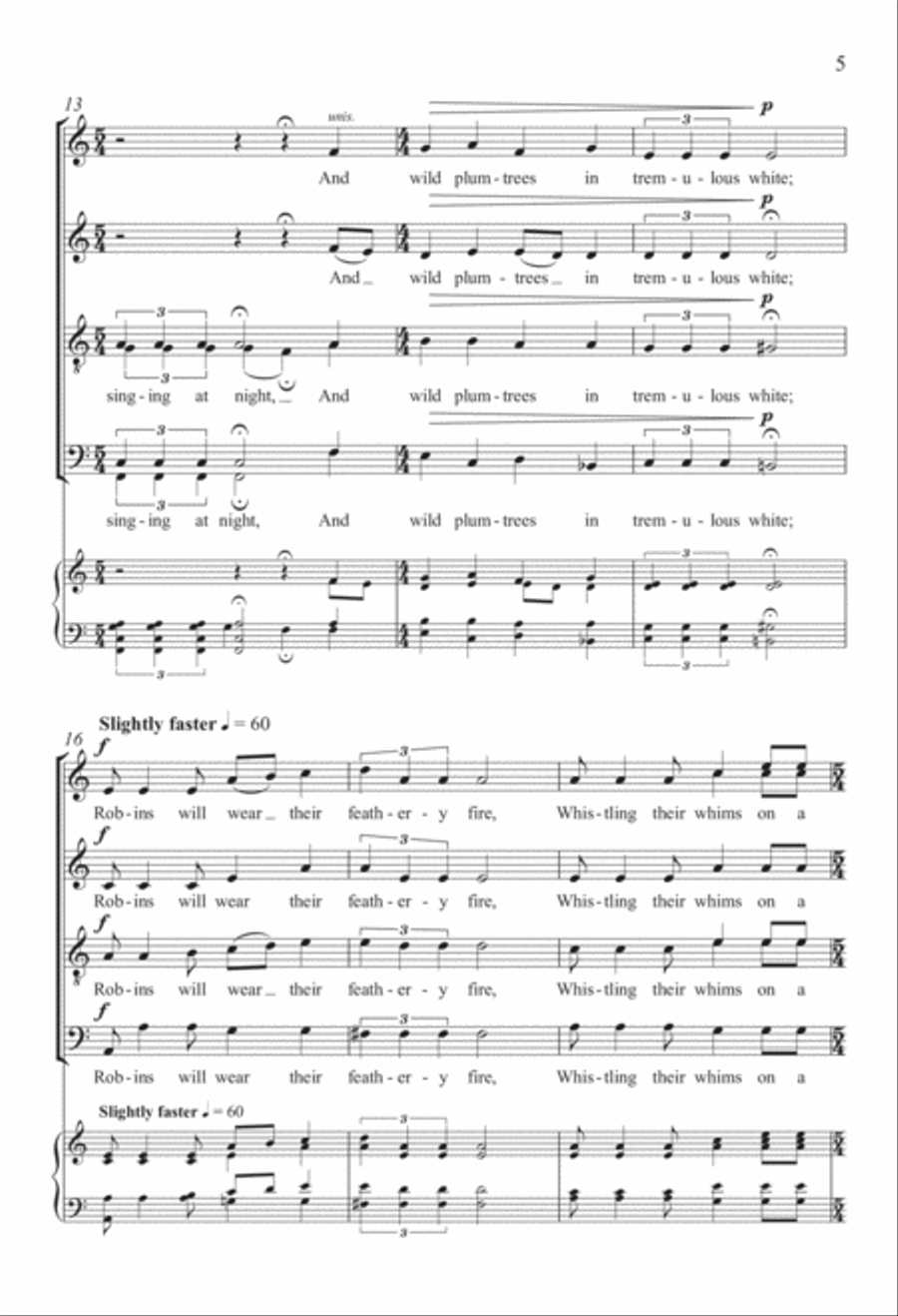 There Will Come Soft Rain from Pieces Written in a Time of War Divisi scores gallery preview page 4