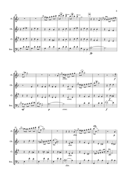 Anitra's Dance From Peer Gynt Suite No. 1 for Woodwind Quartet image number null