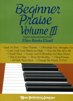 Book cover for Beginner Praise, Vol. III