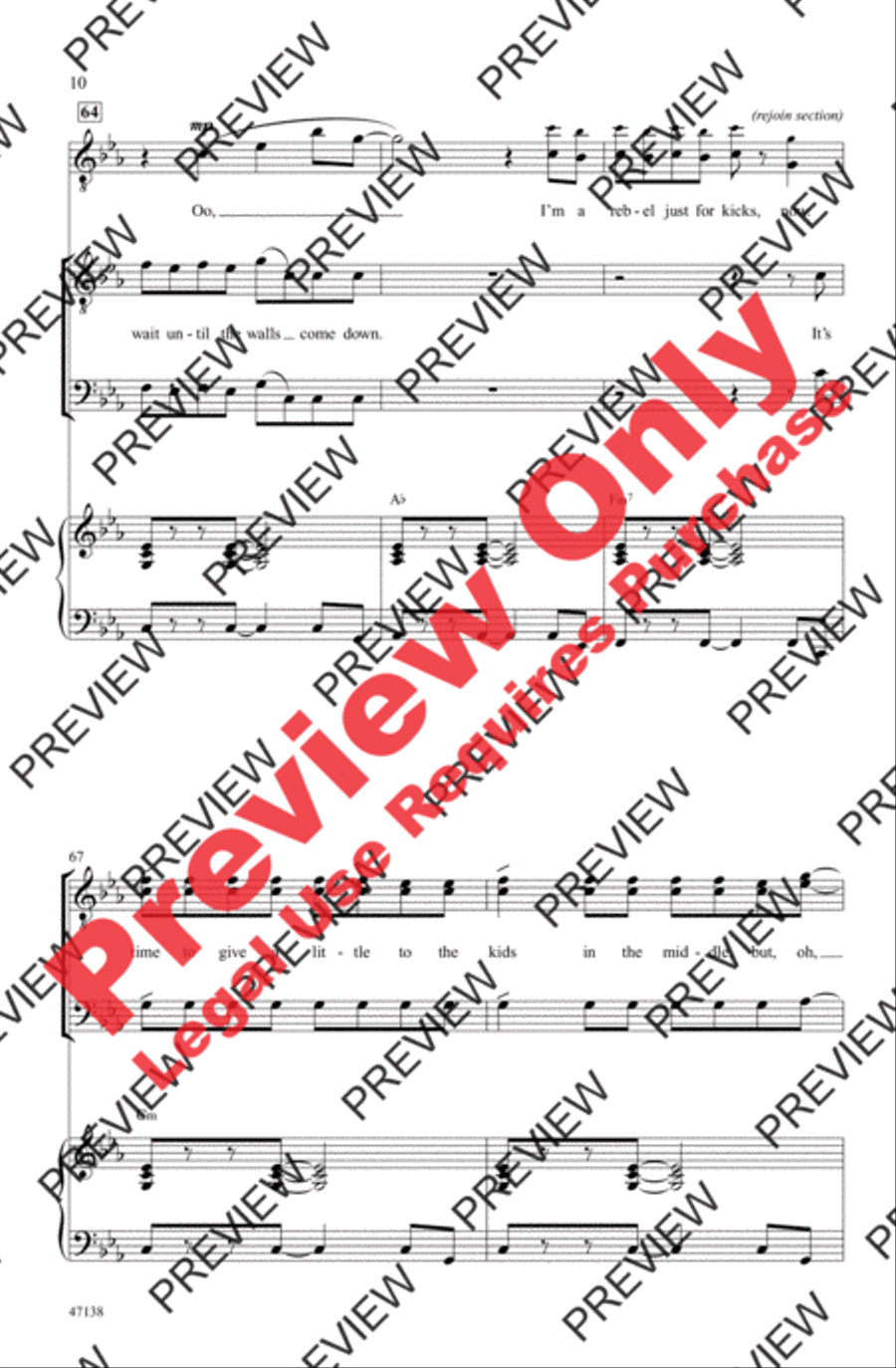 Feel It Still Men's Choir scores gallery preview page 10