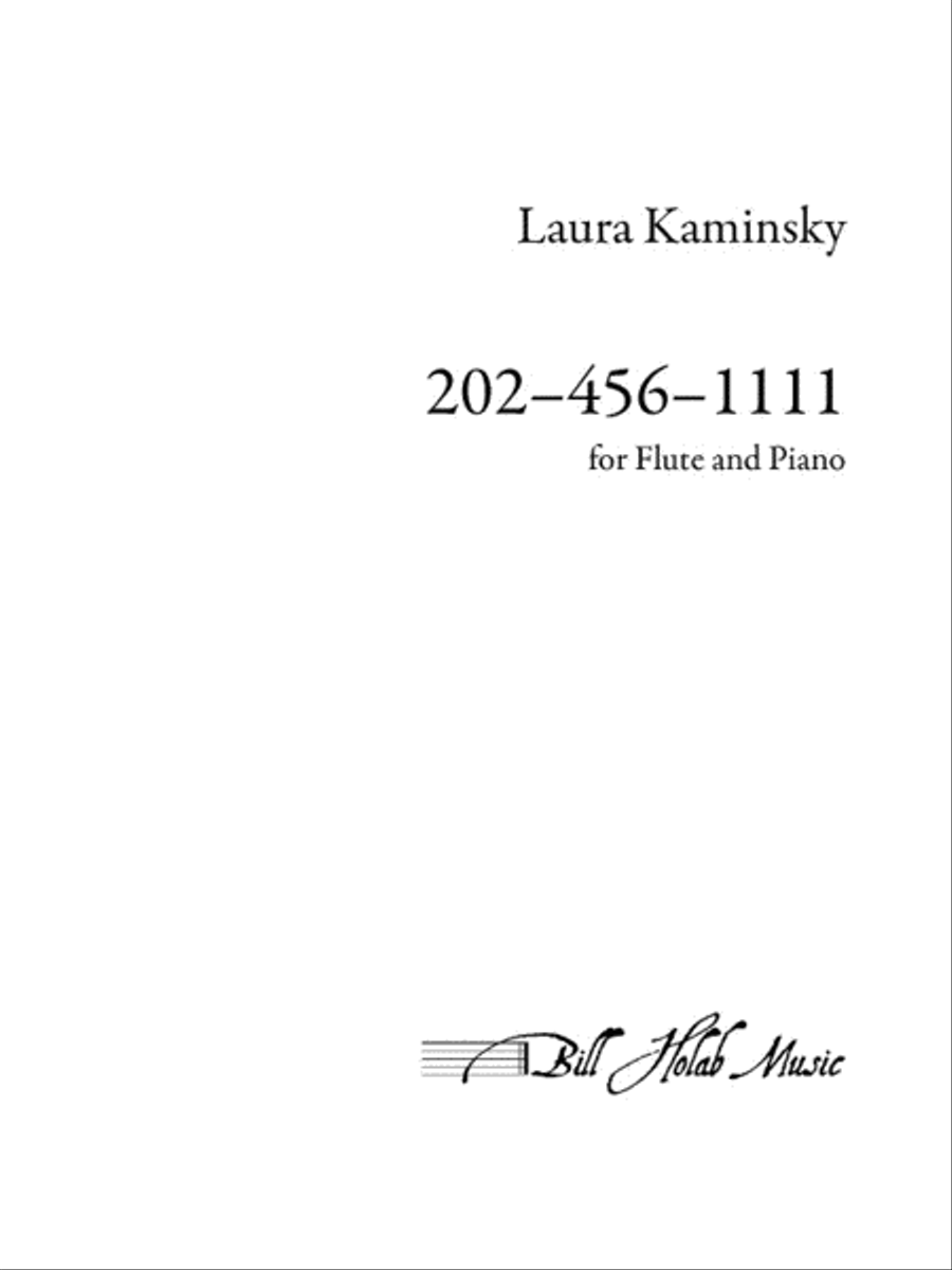 202-456-1111 Flute Solo scores gallery preview page 1