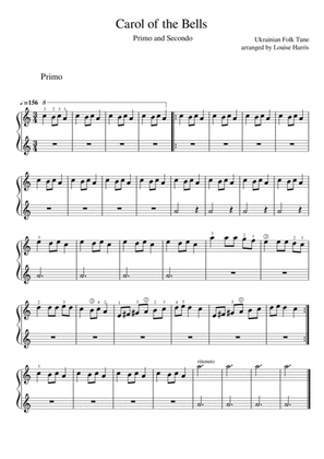 Carol of the Bells Very Easy Piano Duet.