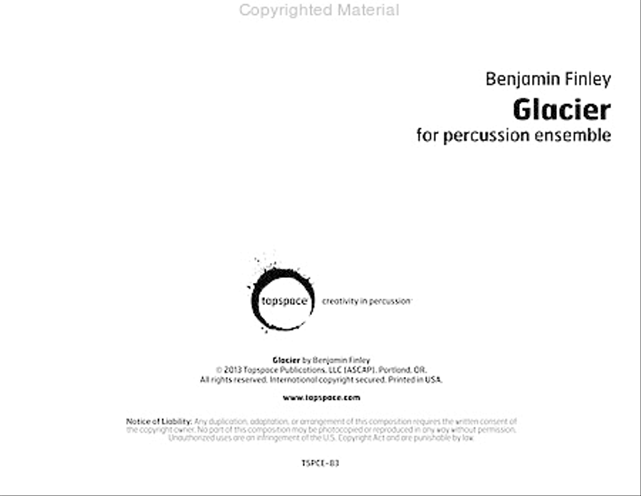 Glacier Glacier Percussion Ensemble scores gallery preview page 2