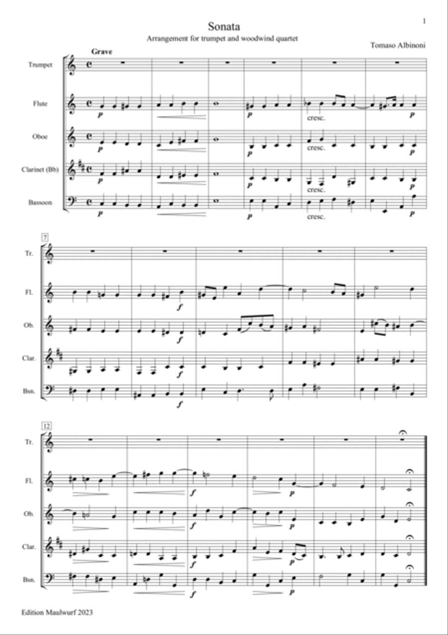Sonata Bassoon scores gallery preview page 3