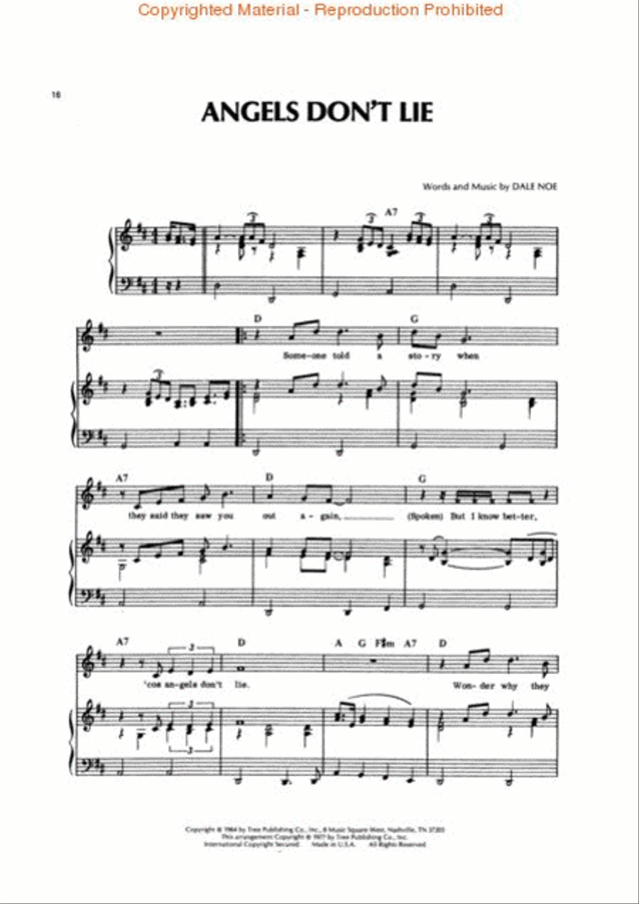 The Songs of Jim Reeves Piano, Vocal, Guitar scores gallery preview page 3