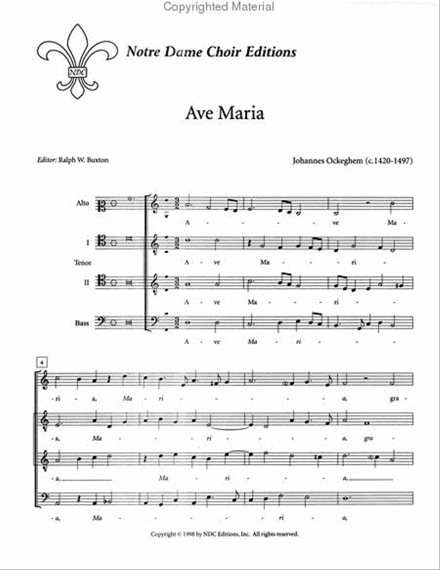 Ave Maria A Cappella scores gallery preview page 2