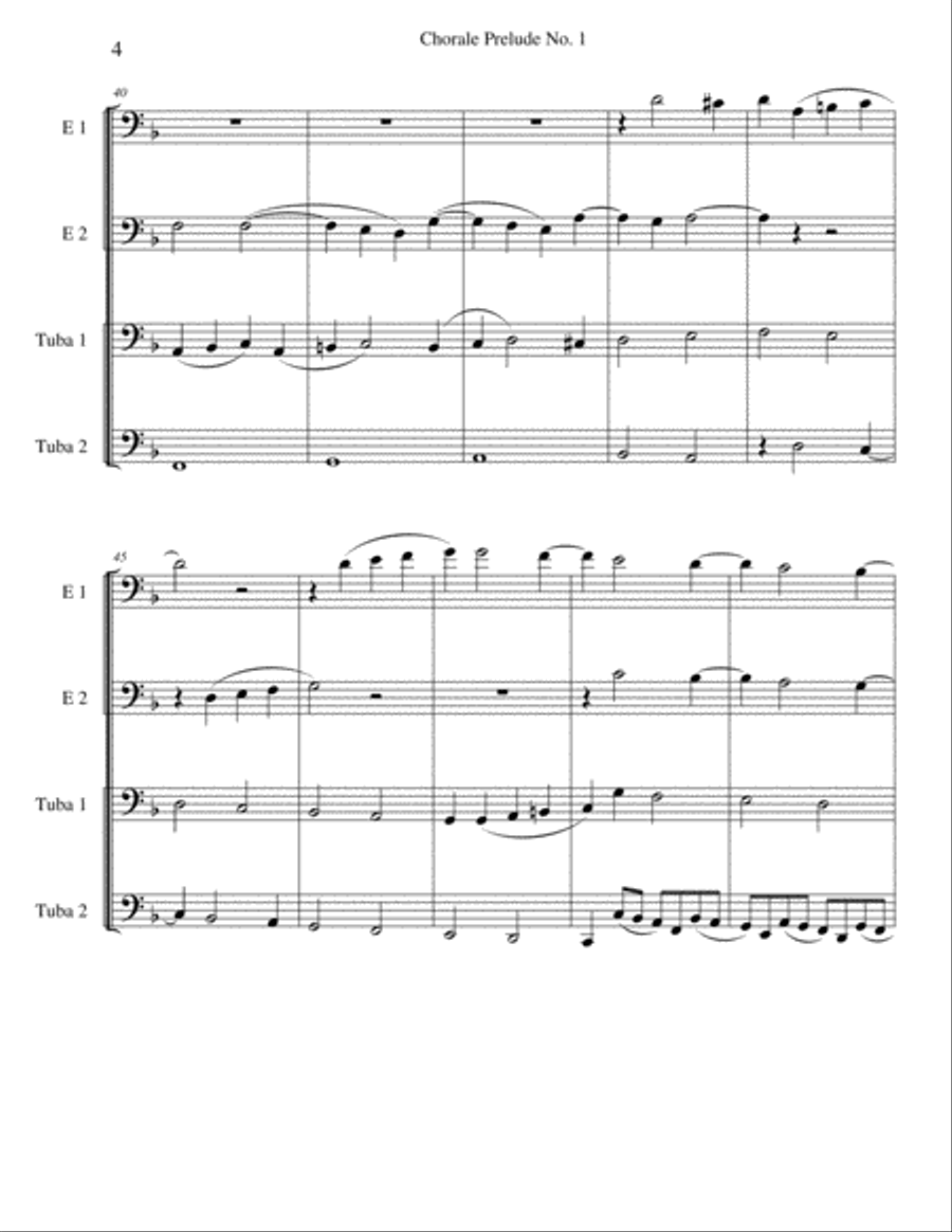 Chorale Prelude No. 1 Chorale Prelude No. 1 Brass Ensemble scores gallery preview page 4