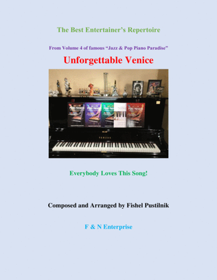 Book cover for "Unforgettable Venice" for Piano