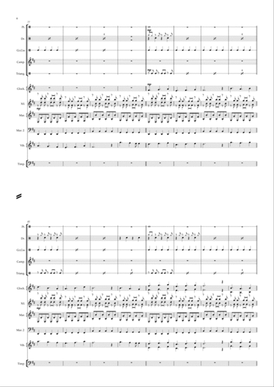 In My Mind (Dynoro Feat. Gigi D'agostino) Percussion Ensemble scores gallery preview page 6