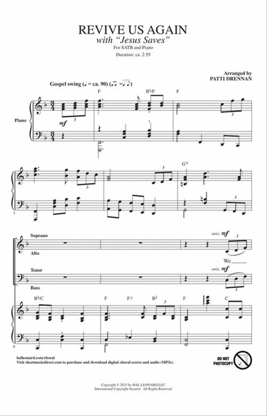 Revive Us Again Revive Us Again 4-Part scores gallery preview page 3