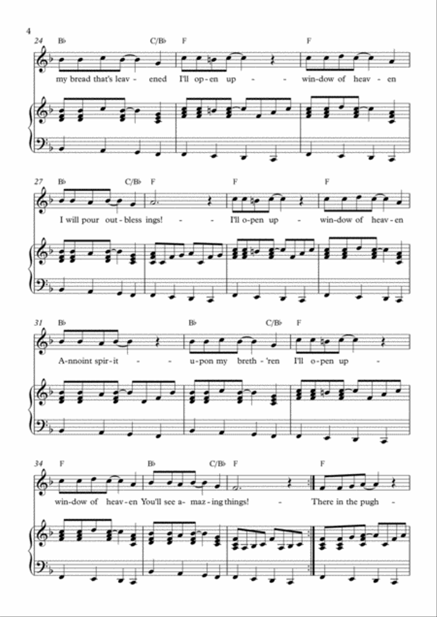 Window Of Heaven Voice scores gallery preview page 4