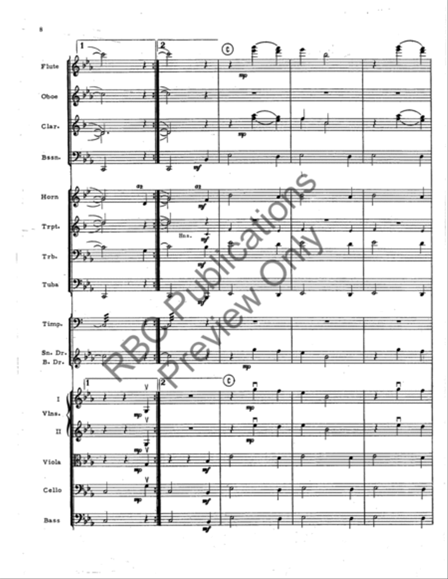 Fum Fum Fum Orch (Score) Full Orchestra scores gallery preview page 9