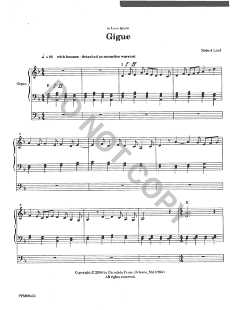 Gigue and Passacaglia Organ scores gallery preview page 2