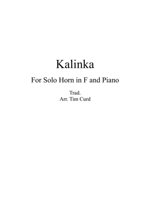 Kalinka for Solo Horn in F and Piano