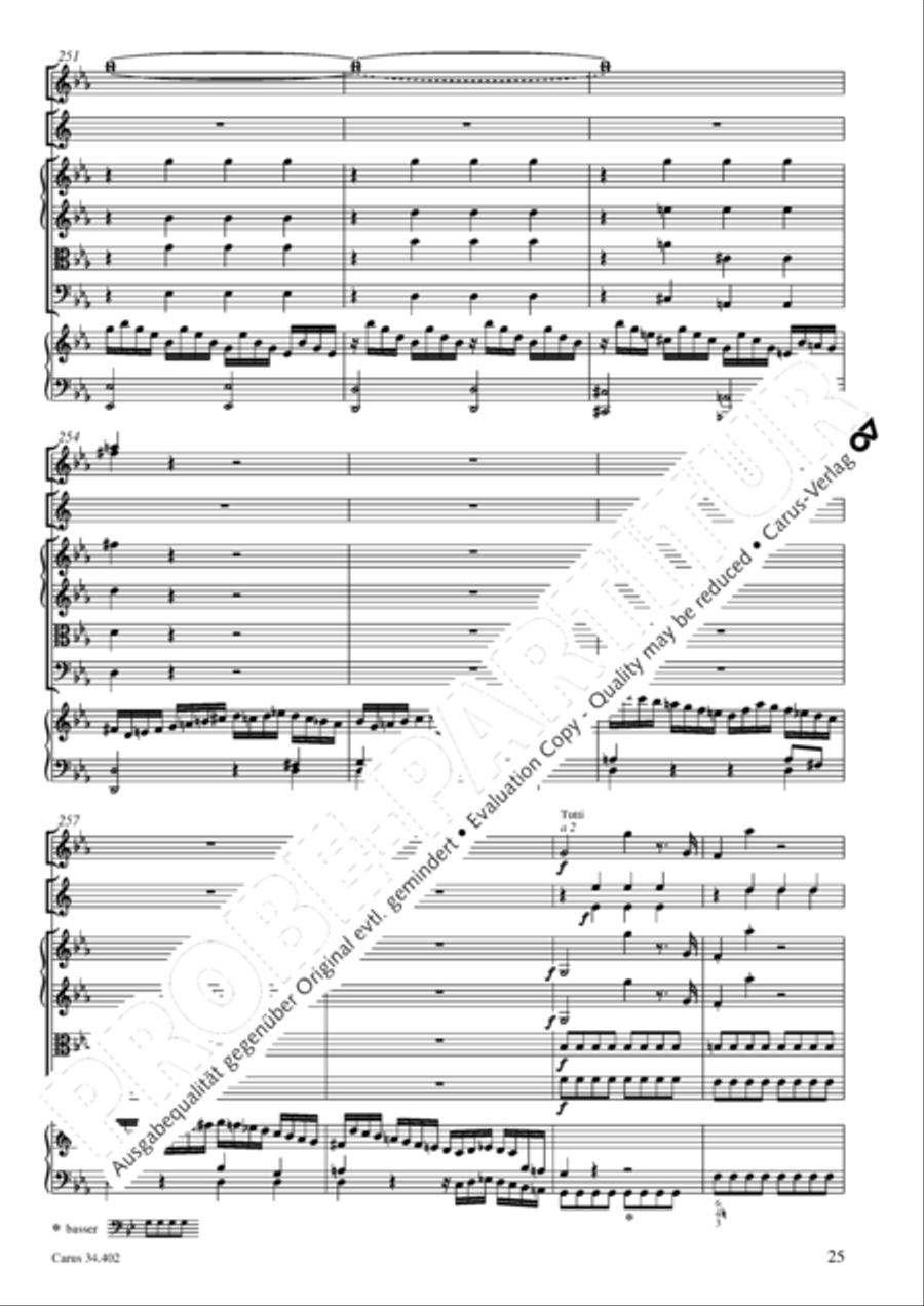 Concerto grosso for cembalo or piano Horn scores gallery preview page 26