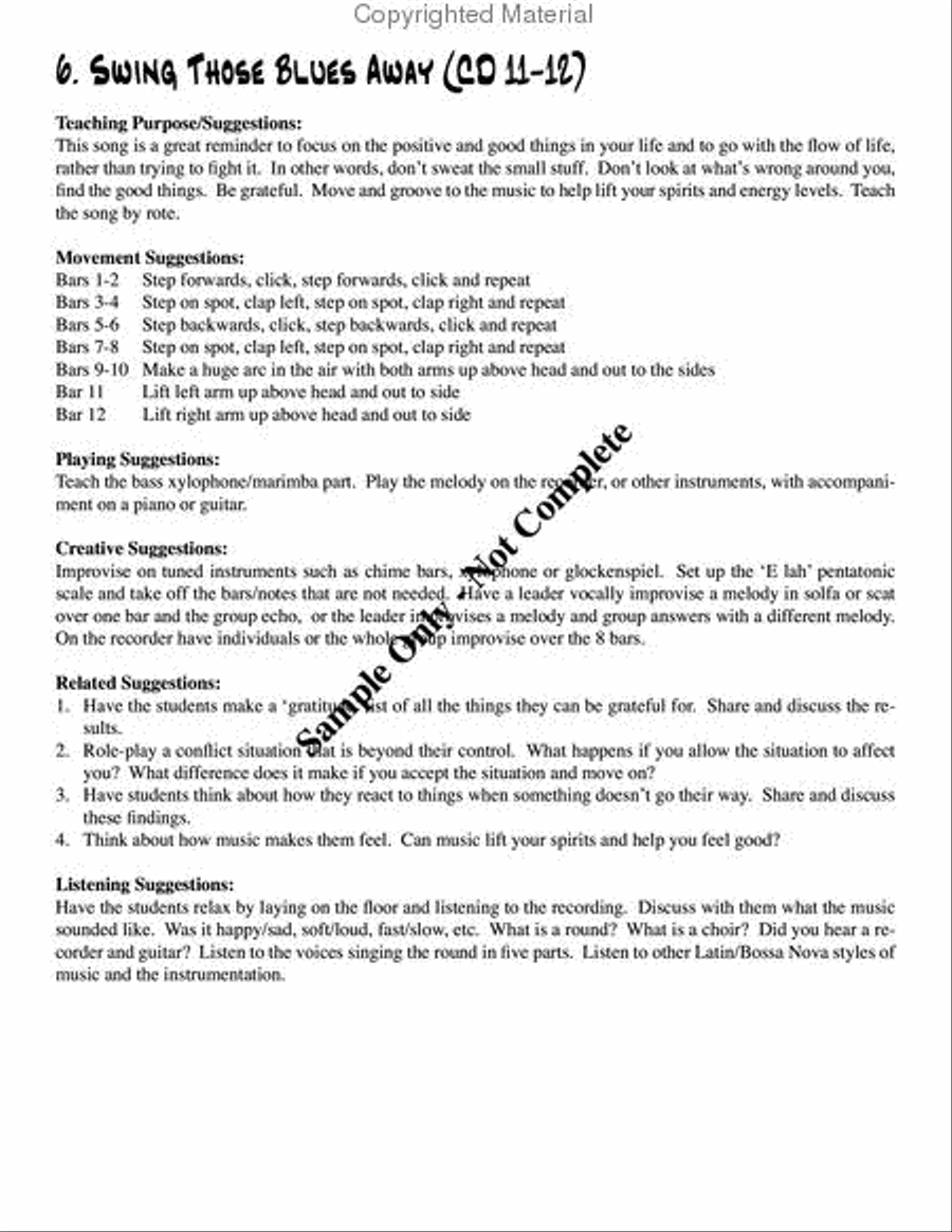 Jazz & Blues for Kids Choir scores gallery preview page 12