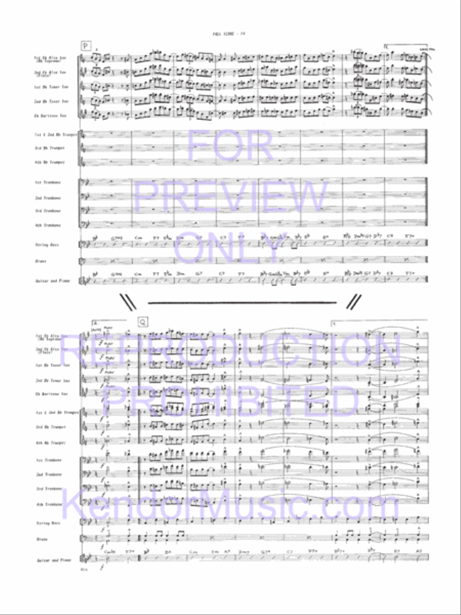 Fingers Jazz Ensemble scores gallery preview page 15
