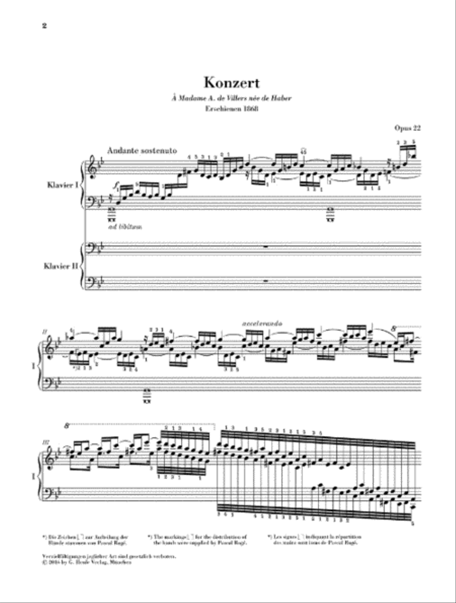 Piano Concerto No. 2 in G-minor Op. 22 Piano Solo scores gallery preview page 2