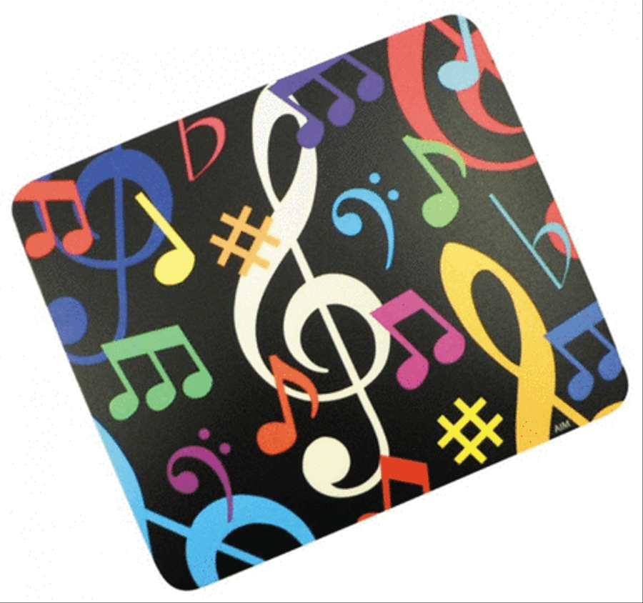 Mouse Pad Music Notes Multi Color School and Community scores gallery preview page 1