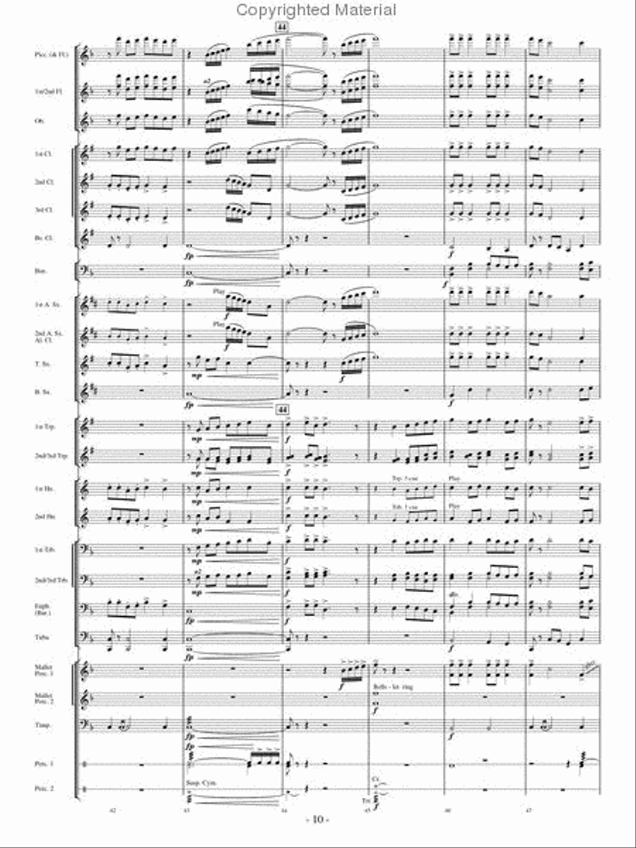 High Country Celebration Concert Band scores gallery preview page 9