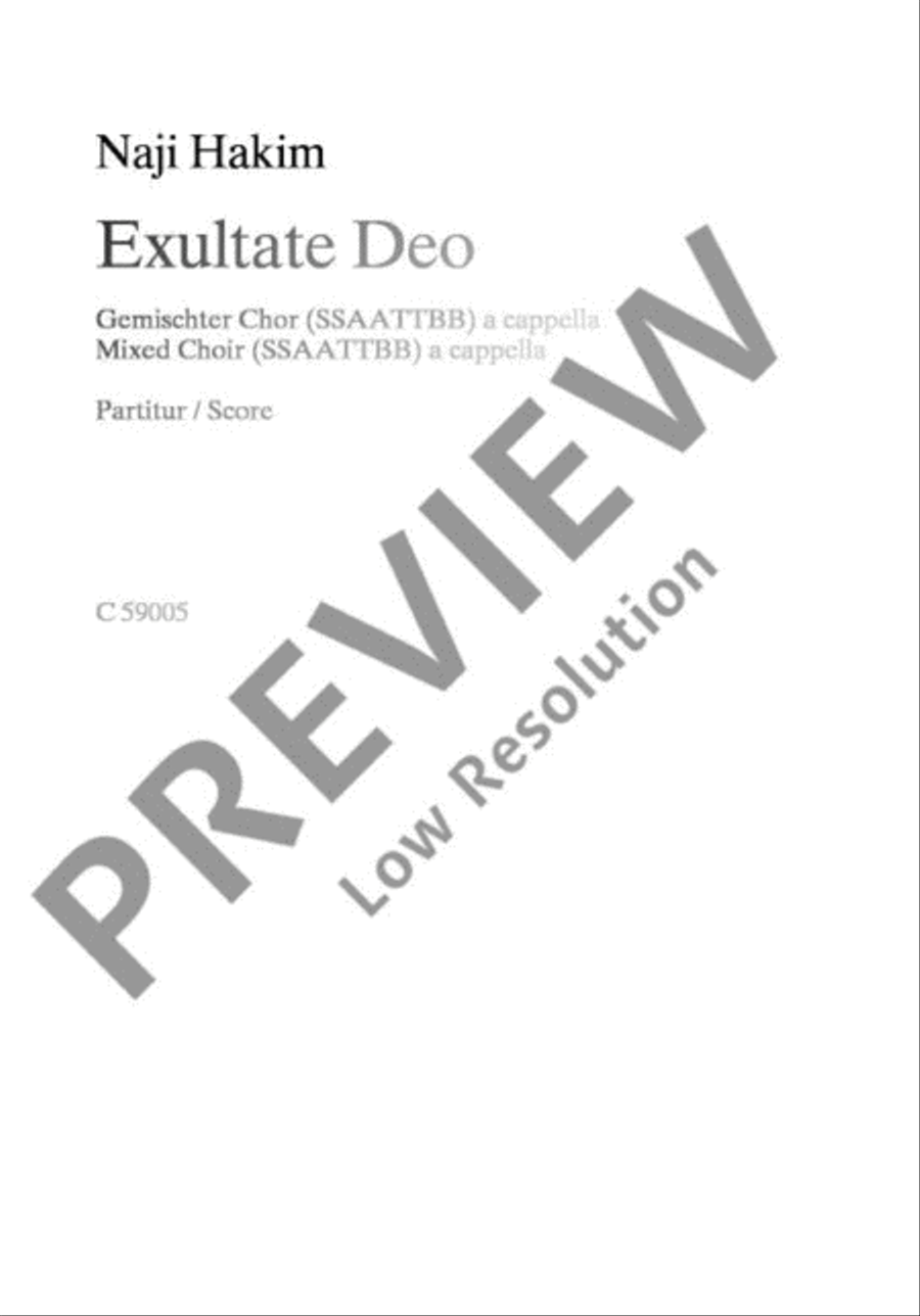 Exultate Deo SSAATTBB scores gallery preview page 2