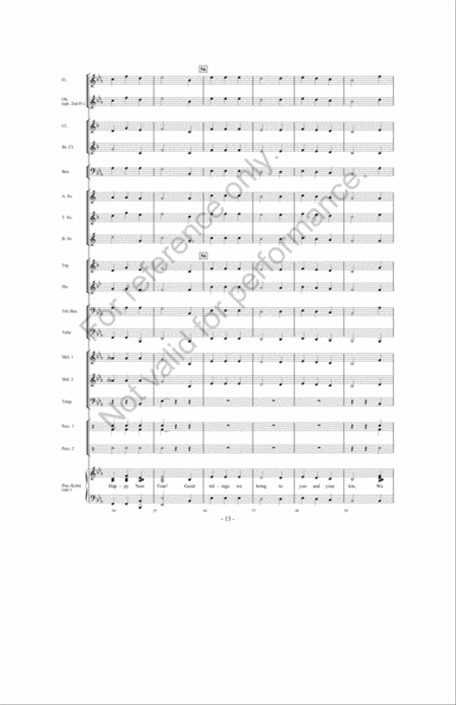 Songs Of Christmas Cheer! Concert Band scores gallery preview page 12